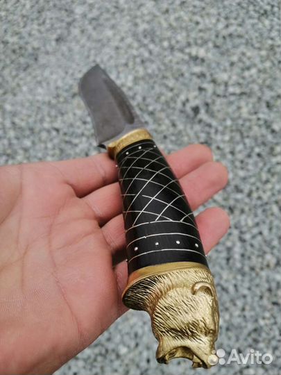Подарок - Охотничий нож из дамасской