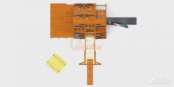 Спортивный домик Савушка База-5 (милитари) со стол