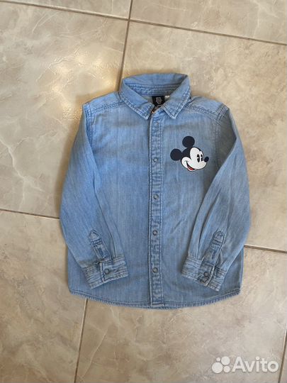 Джинсовая рубашка детская hm