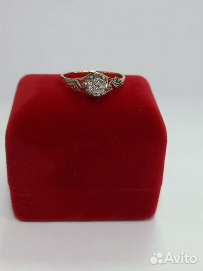 Е.О. Кольцо с камнем, золото 583, (id 40823)