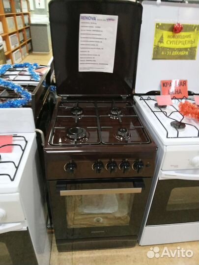 Газовая плита renova SG5G-BR новая