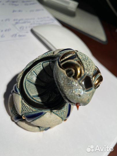 Статуэтка. Керамика.Сувенир. Год Змеи De Rosa Rinc