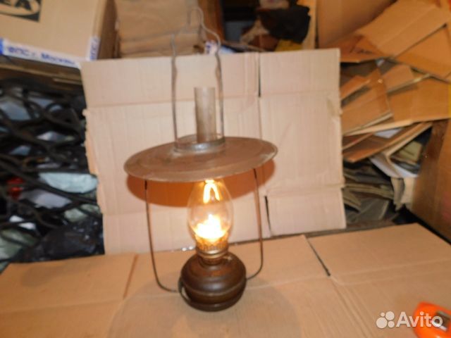 Старинная, керосиновая лампа периода СССР