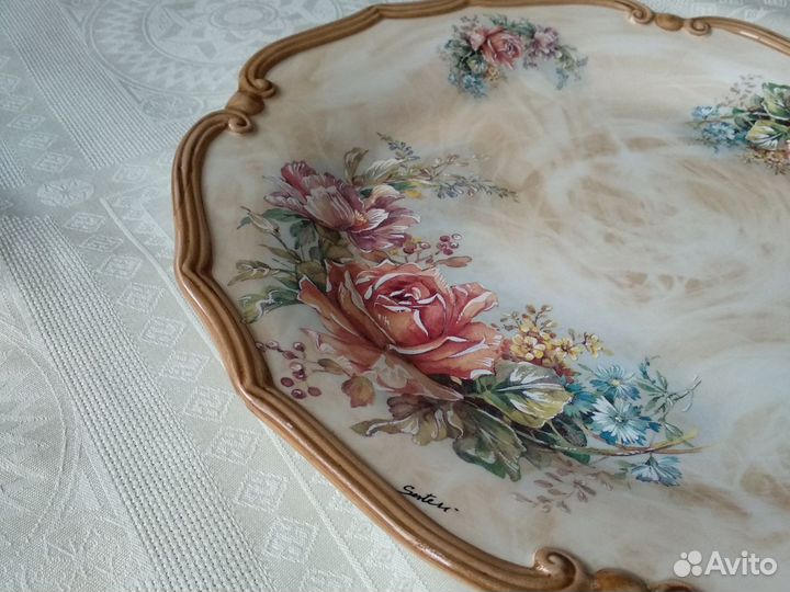 Блюдо круглое Элианто керамика Италия LCS 36 см