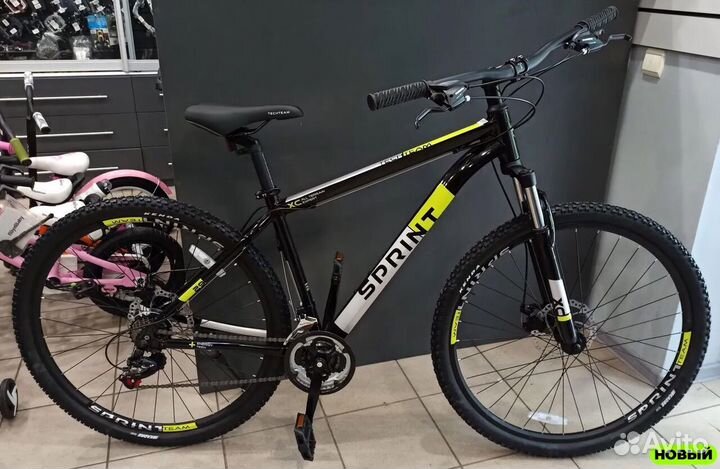 Велосипед горный Чёрно белый