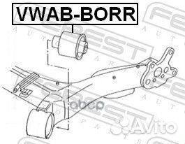 Сайлентблок задней балки vwabborr Febest