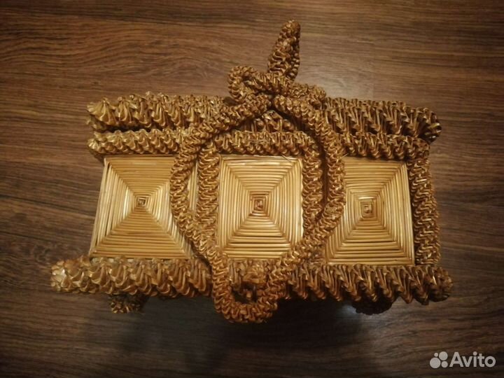 Шкатулка из соломки