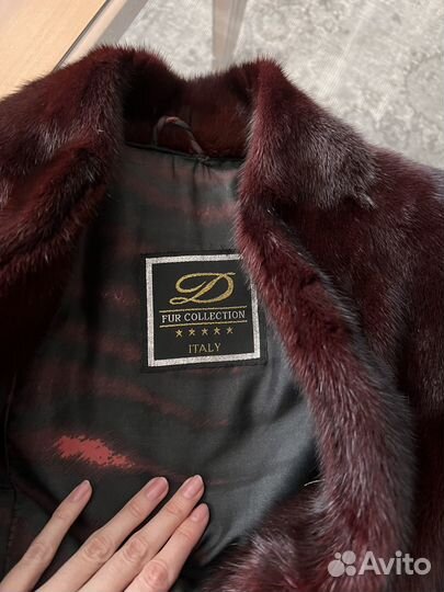 Шуба норковая пиджак воротник маленькая стойка