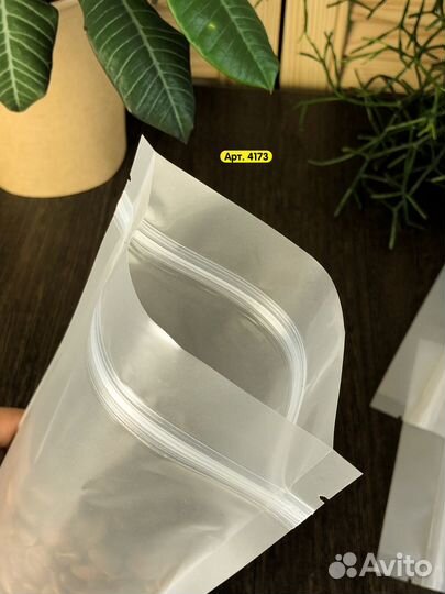 Пакет дой пак прозрачный матовый с zip-lock