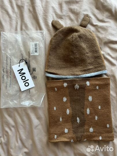 Комплект шапка и снуд molo 1-4 года