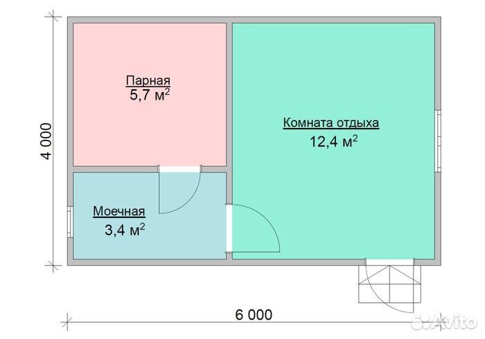 Баня из профилированного бруса