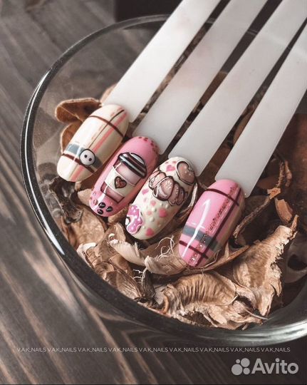 Маникюр,Педикюр в технике «Smart»