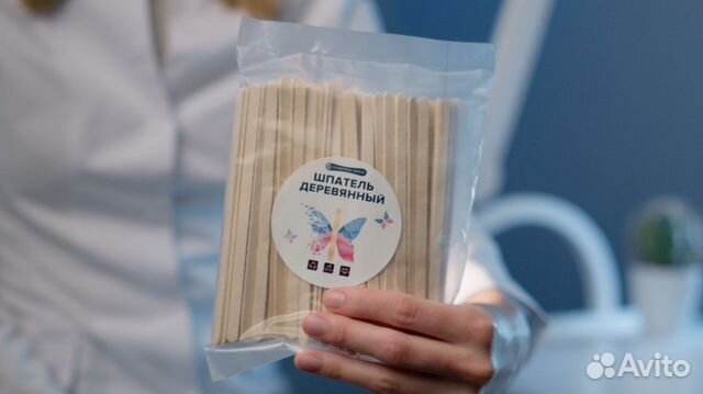 Шпатель деревянный (узкий) для депиляции 140/6/1,7