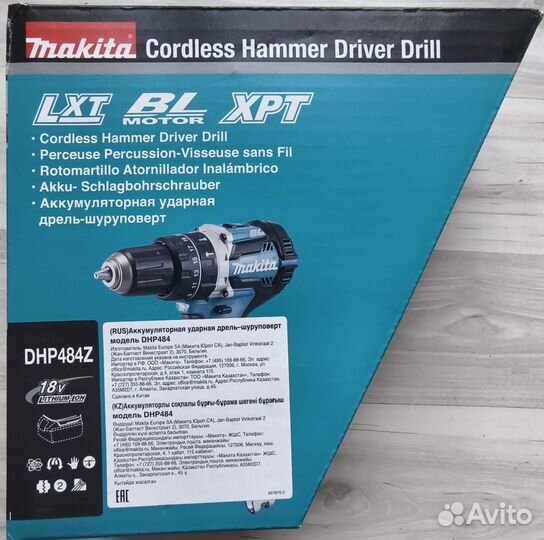 Makita DHP484Z LXT аккумуляторный ударный шурупове