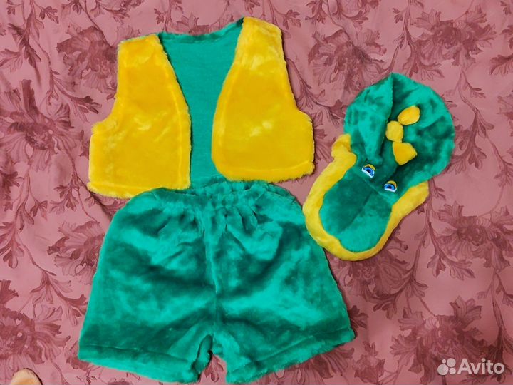 Новогодний костюм крокодильчик/динозаврик