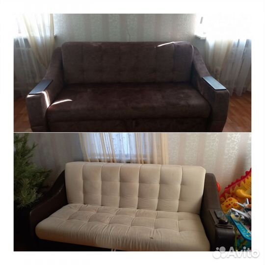 Ремонт и перетяжка мягкой мебели на дому