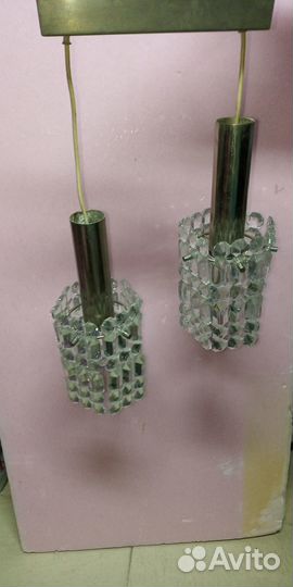Хрустальная люстра СССР винтажная на запчасти