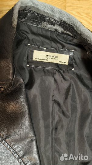 Кожаная косуха stradivarius