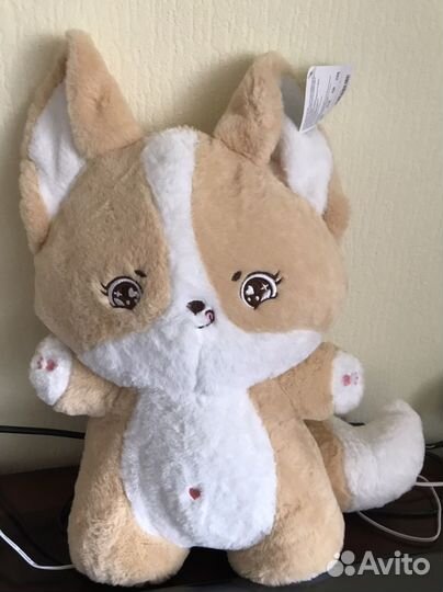 Корги ушастая мягкая игрушка 40 см