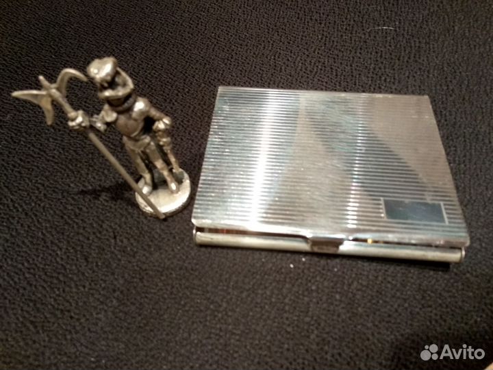 Портсигар серебряный- италия 925 проба