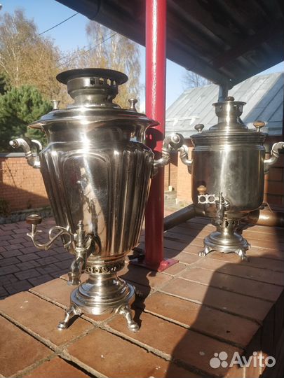 Самовары на дровах, старинные