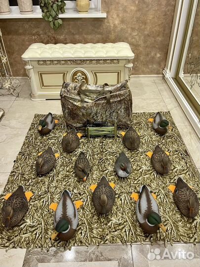 Чучела кряковых уток в сумке