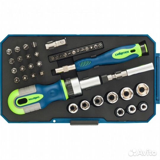 Отвертки реверсивные с набором бит и торцевыми гол