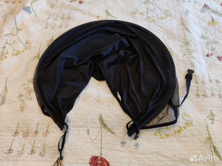 Универсальный козырёк от солнца на коляску, черный