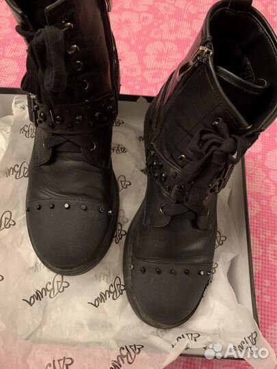 Ботинки на шнуровке натуральная кожа 38