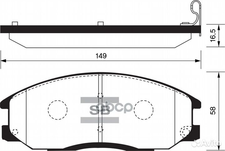 Колодки тормозные sangsin brake /581012AA26/ H