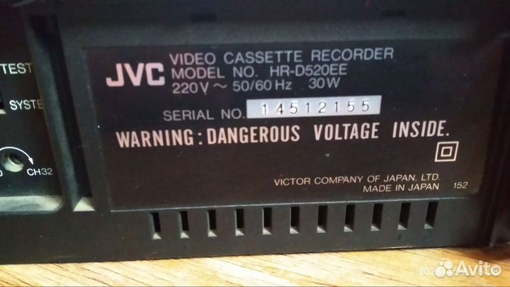 Видеомагнитофон jvc