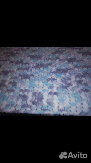 Плюшевый плед ручной работы