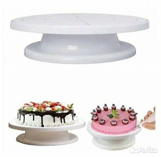 Тортница вращающаяся/подставка под торт 32см