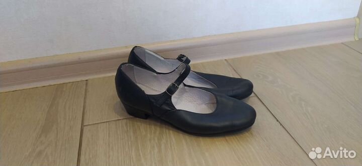 Туфли для народного танца кожаные 34 размер