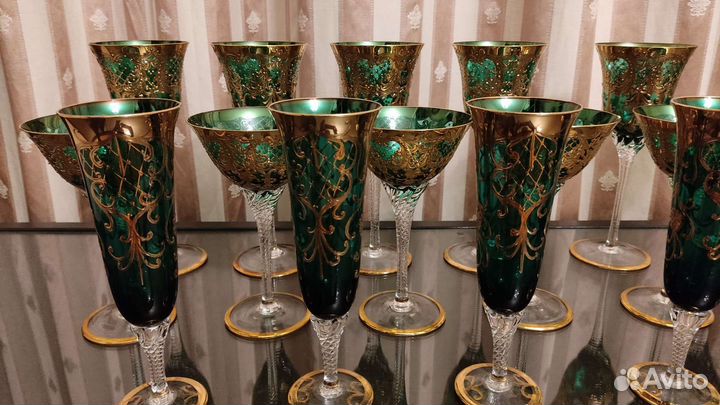 Чешский набор фужеров Богемия