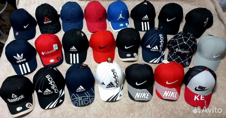 Бейсболки «Adidas»,«Fila» и другие