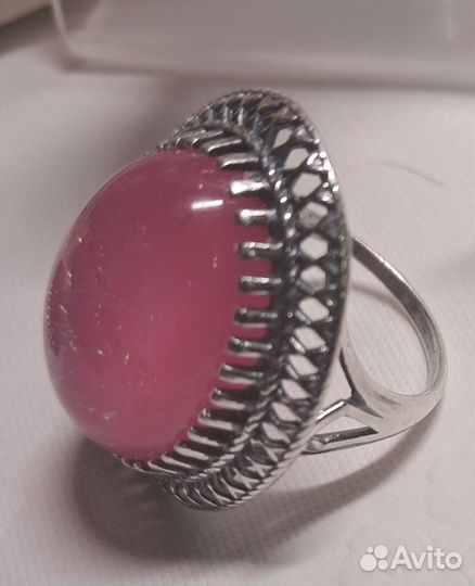 Серьги и кольцо 20 опал серебрение