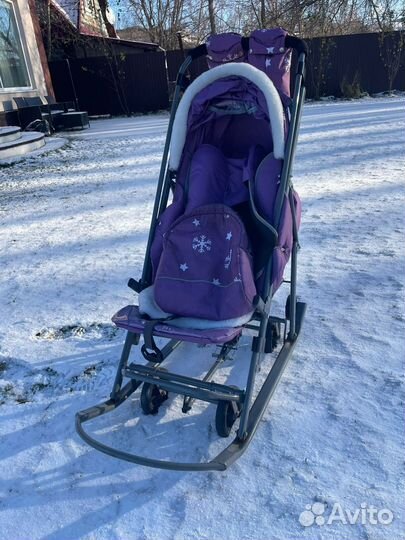 Коляска санки