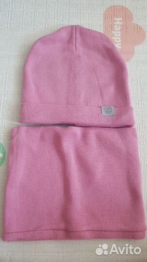 Комплект шапочка и снуд для девочки