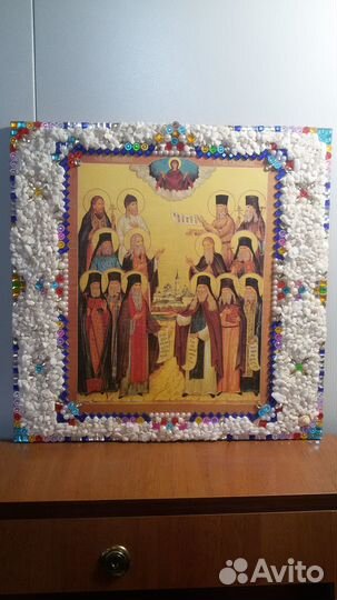 Икона преподобных Оптинских старцев