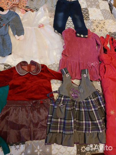 Платья полукомбинезон пакет вещи на девочку 98-104