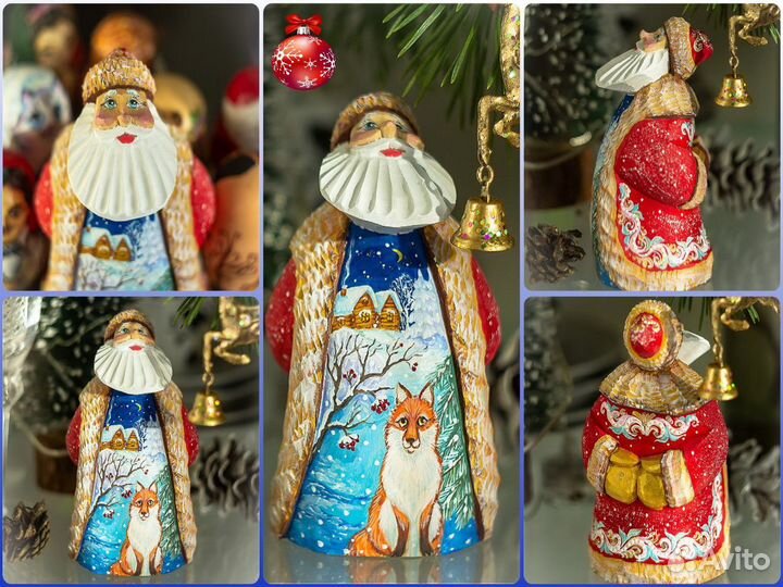 Деревянный Дед Мороз