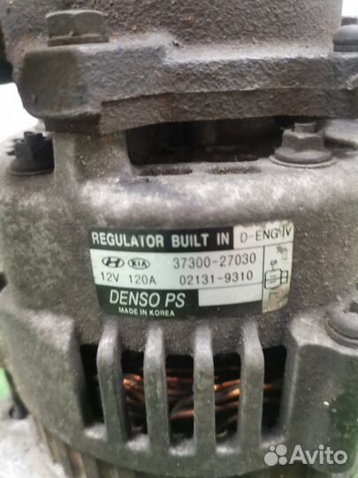 Генератор Kia Sportage 2 SUV 2.0 crdi D4EA 2005