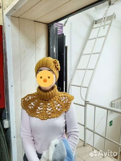 Шапка с машинкой, новая, ручной работы