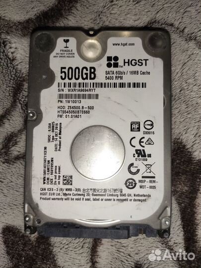 Жесткий диск hdd 500 Гб