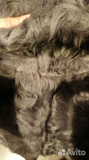 Шуба полушубок из козлика серый