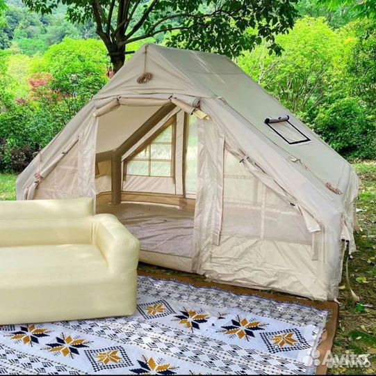 Палатка надувная для кемпинга 4-х местная