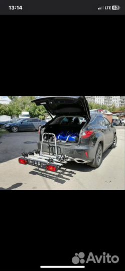 Велобагажник на фаркоп amos giro 3