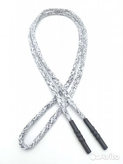 Шнур плетёный хлопковый с наконечниками