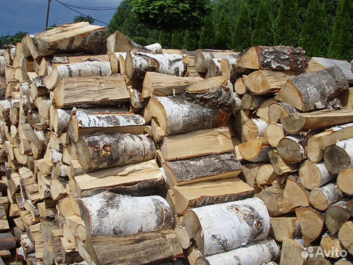 Дрова березовые колотые